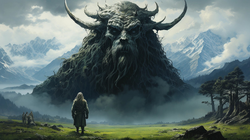 Oil painting of Gurth